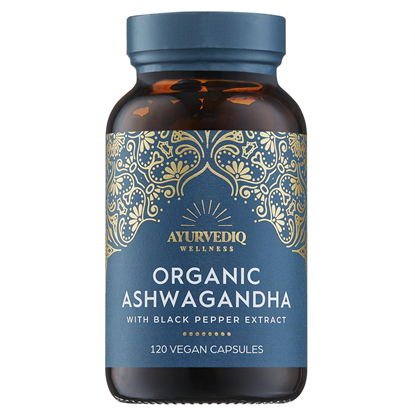 Organic Ashwagandha with Black Pepper Extract 120s