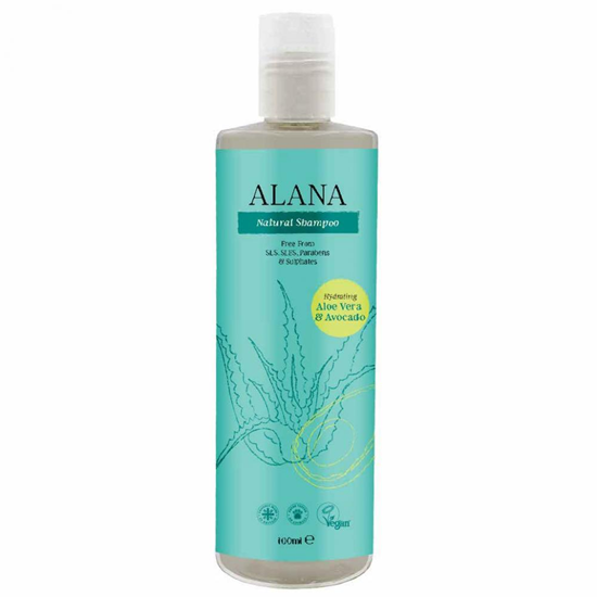 Natural Shampoo Hydrating Aloe Vera & Avocado 100ml (Travel Size)