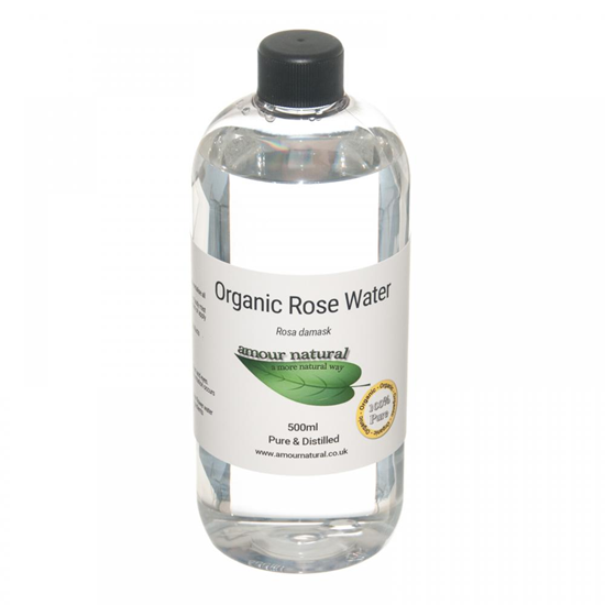 Organic Rose Water Pure & Distilled 500ml