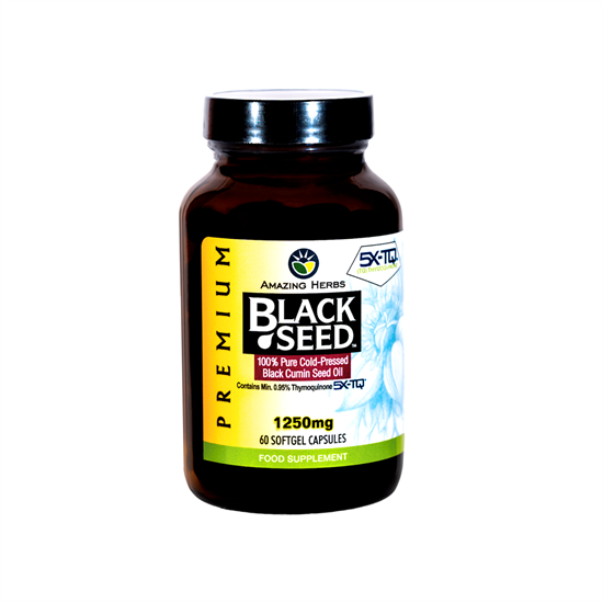 Premium Black Seed Oil Softgels 1250mg 60s