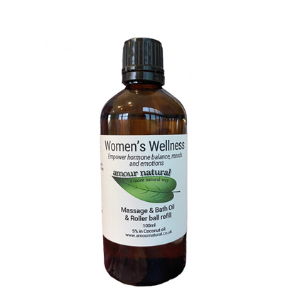 Women's Wellness Massage & Bath Oil & Roller Ball Refill 100ml