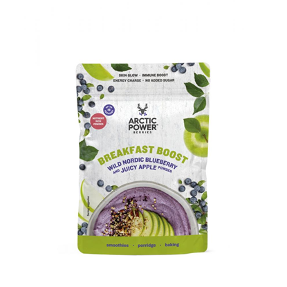 Breakfast Boost Wild Nordic Blueberry and Juicy Apple Powder 70g