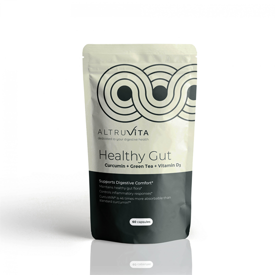 Healthy Gut Curcumin + Green Tea + Vitamin D3 60s