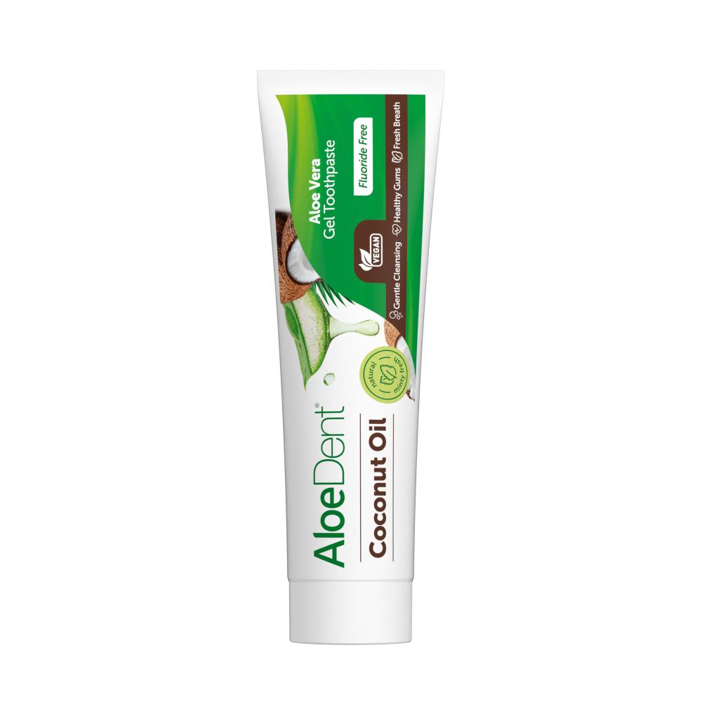 Aloe Vera Gel Toothpaste Fluoride Free Coconut Oil 100ml