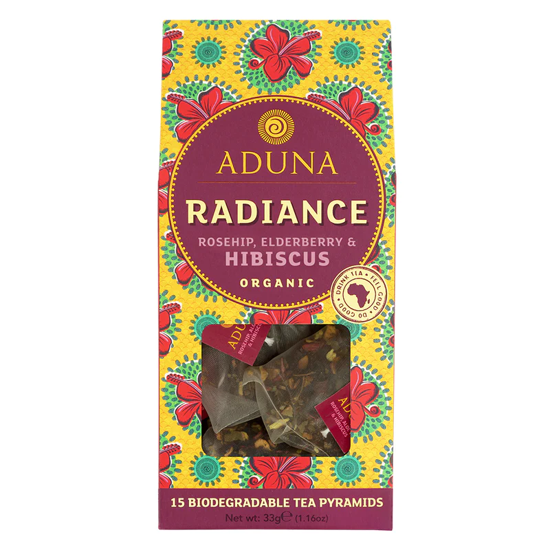 Radiance Rosehip, Elderberry & Hisbiscus Organic 15 Tea Pyramids