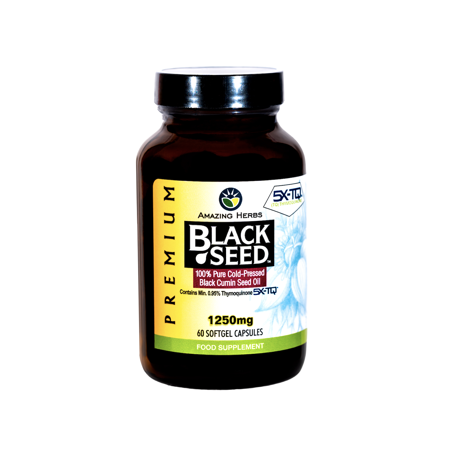 Premium Black Seed Oil Softgels 1250mg 60's