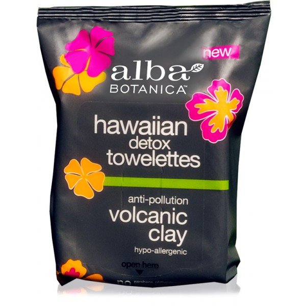 Hawaiian Detox Towelettes Anti-Pollution Volcanic Clay 25's