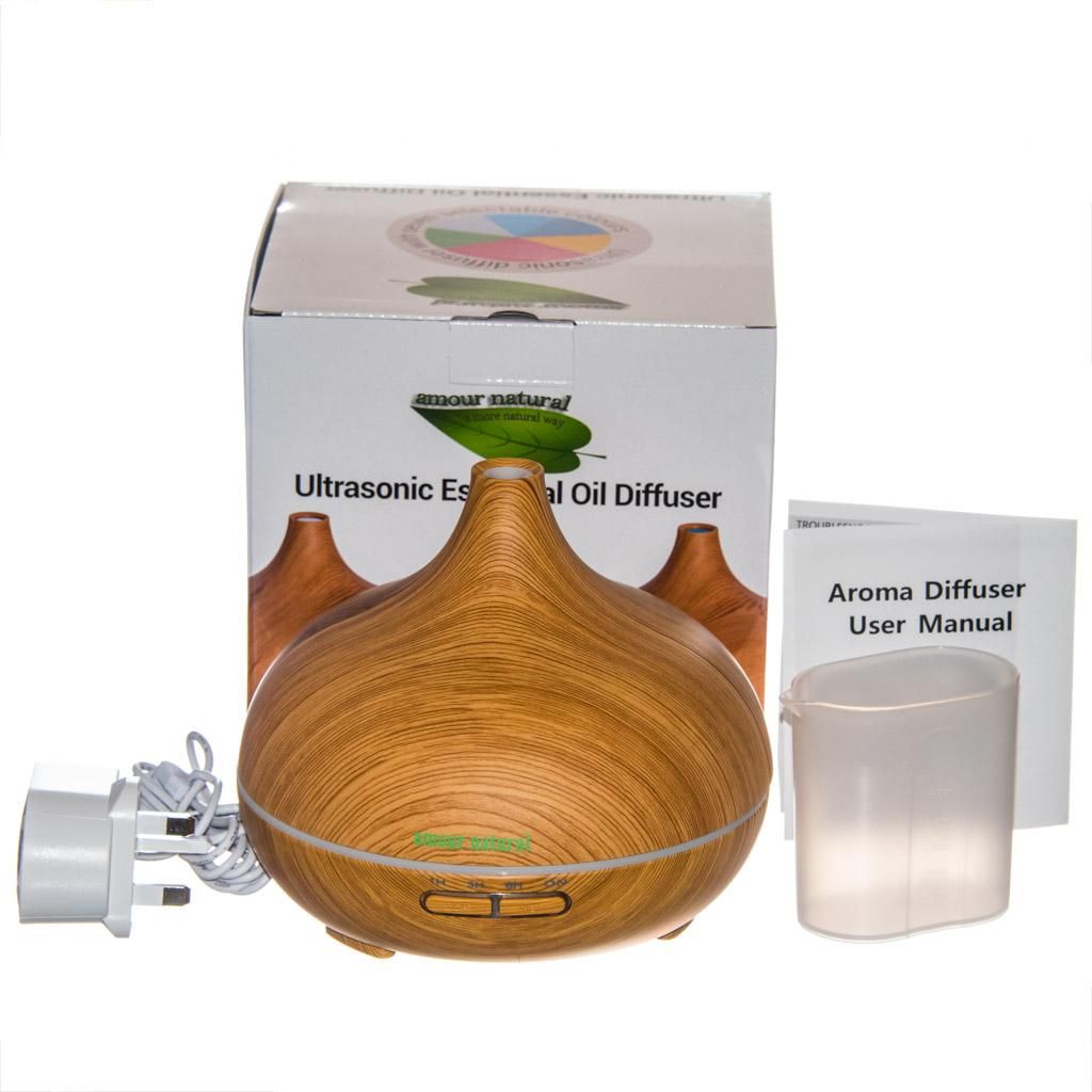 Ultrasonic Essential Oil Diffuser (Wood Effect)