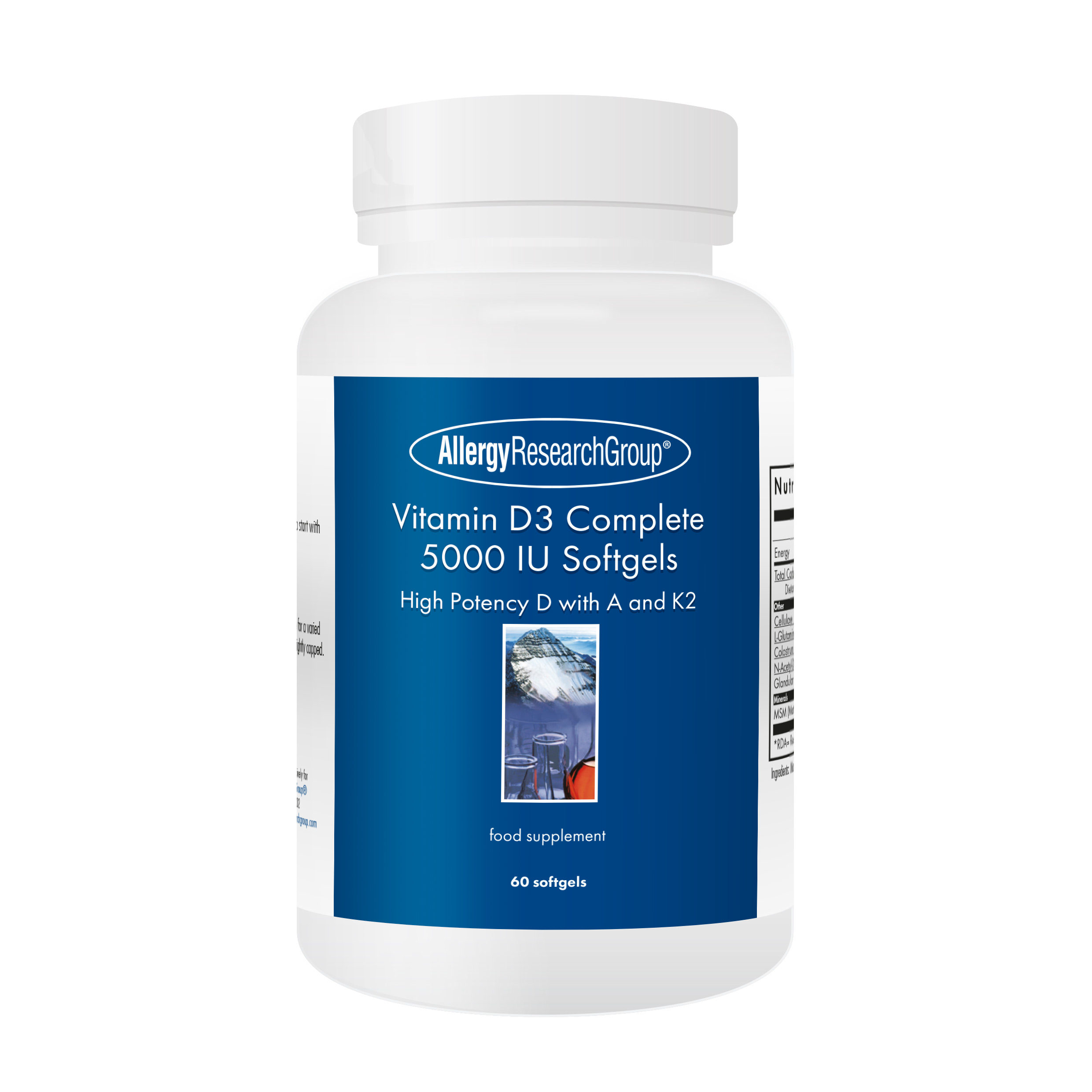 Vitamin D3 Complete 5000 IU Softgels 60's: The Natural Dispensary
