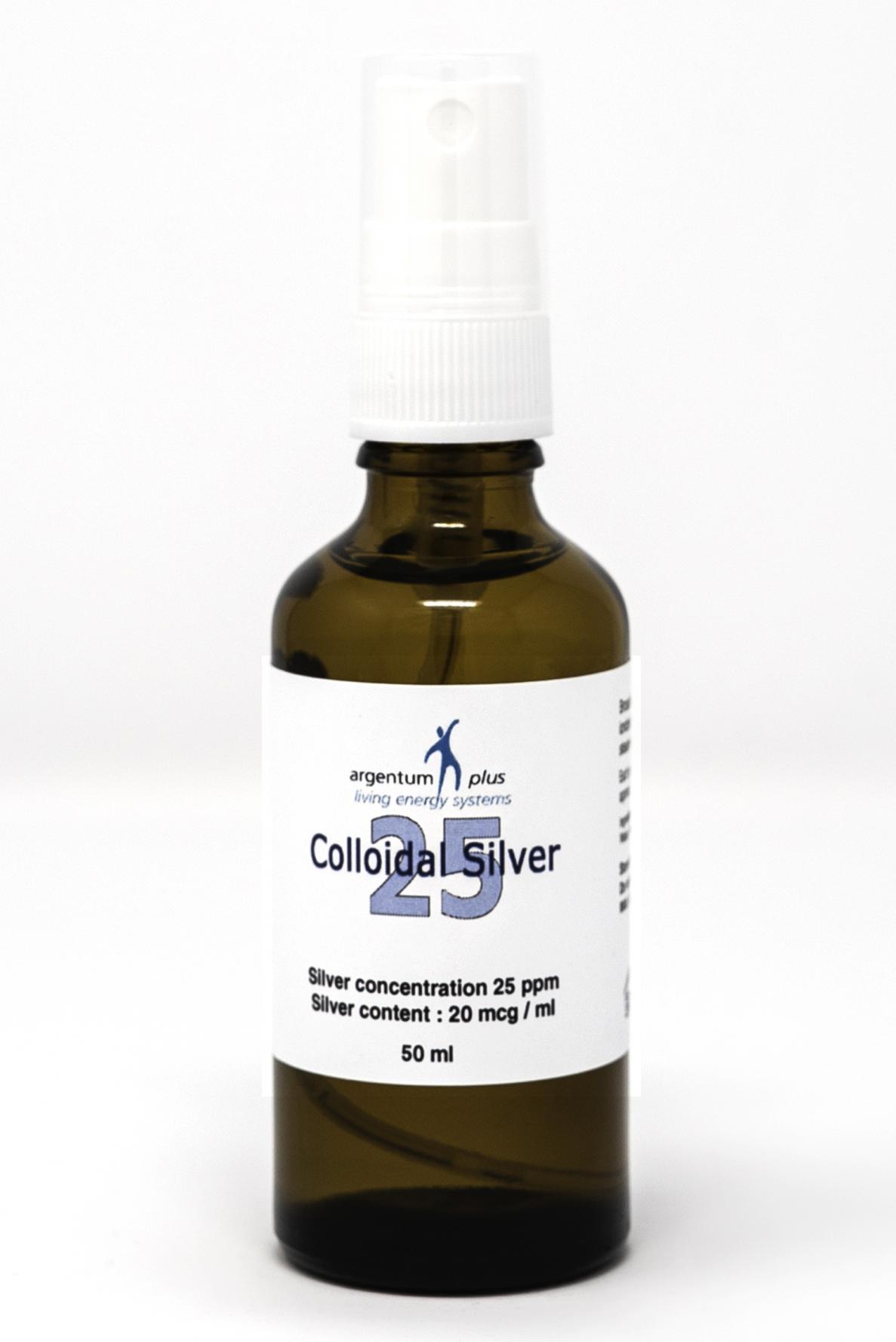 Colloidal Silver Spray 25ppm 50ml The Natural Dispensary