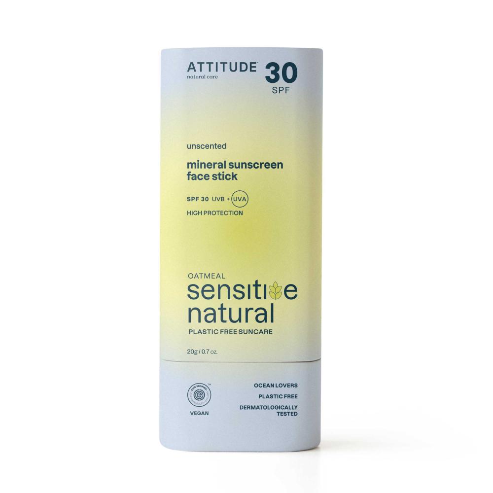 30 SPF Mineral Sunscreen Face Stick Unscented 20g