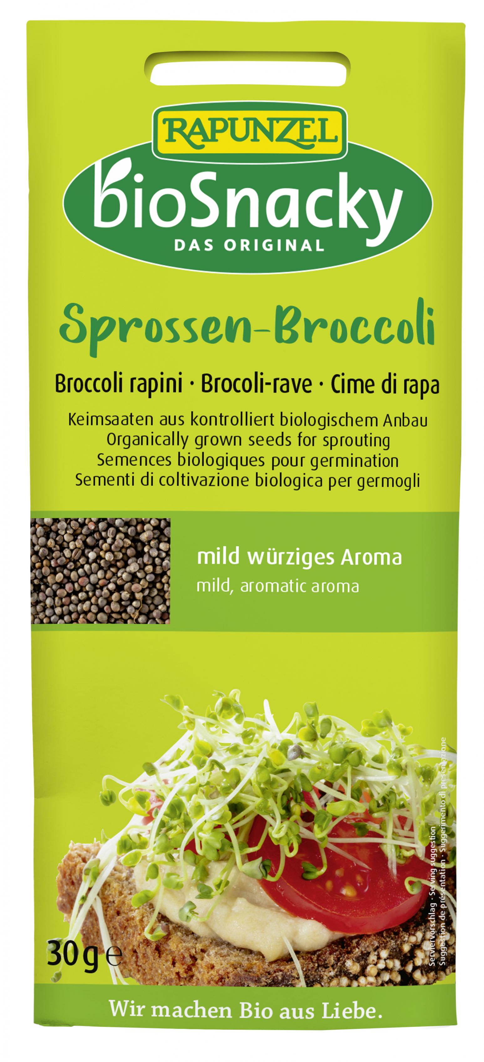 bioSnacky Broccoli Rapini Sprouting Seeds 30g