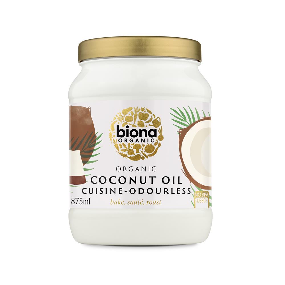 Organic Coconut Oil Cuisine - Odourless 875ml