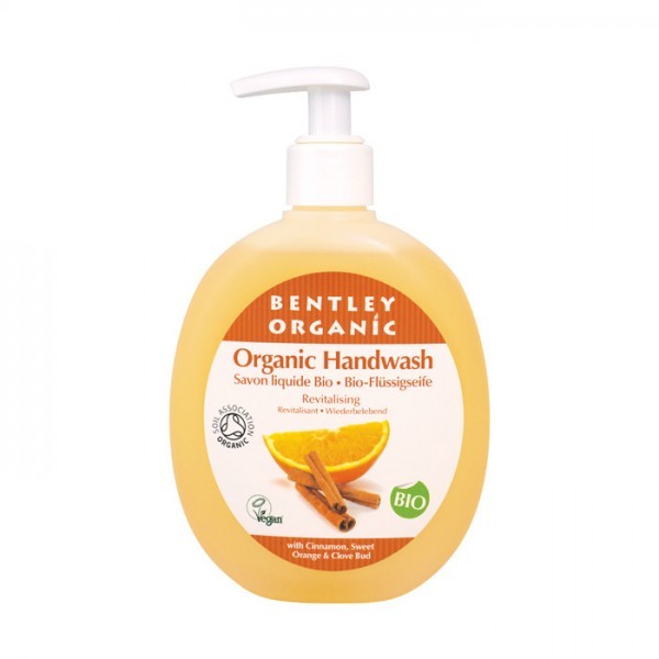 Organic Handwash Revitalising with Cinnamon, Sweet Orange & Clove Bud 250ml