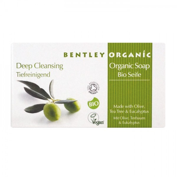 Deep Cleansing Organic Soap with Olive, Tea Tree & Eucalyptus 150g