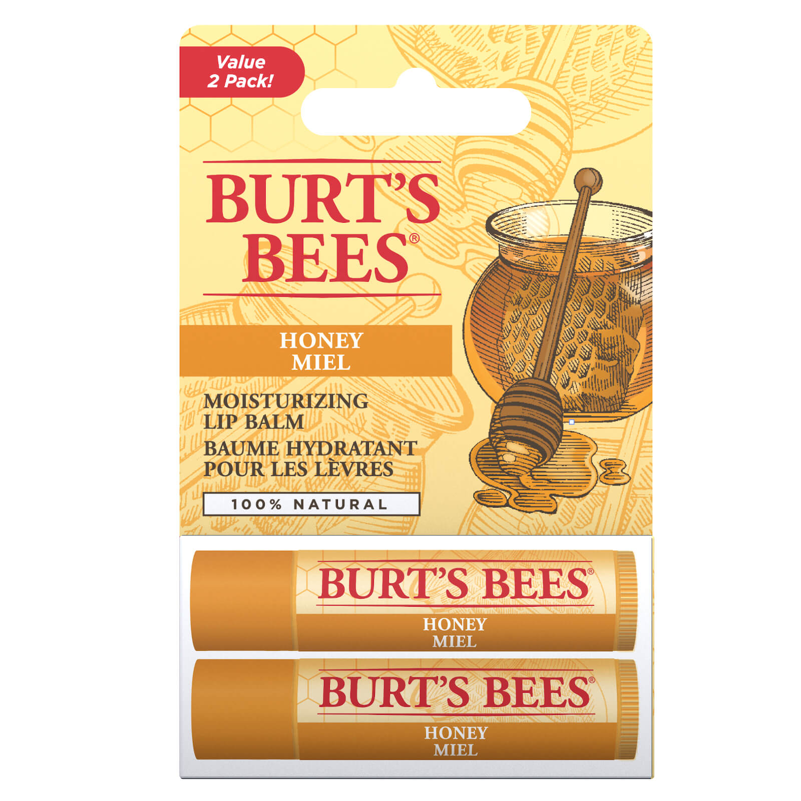 Burts Bees Honey Lip Balm Tube, 4.25 GR