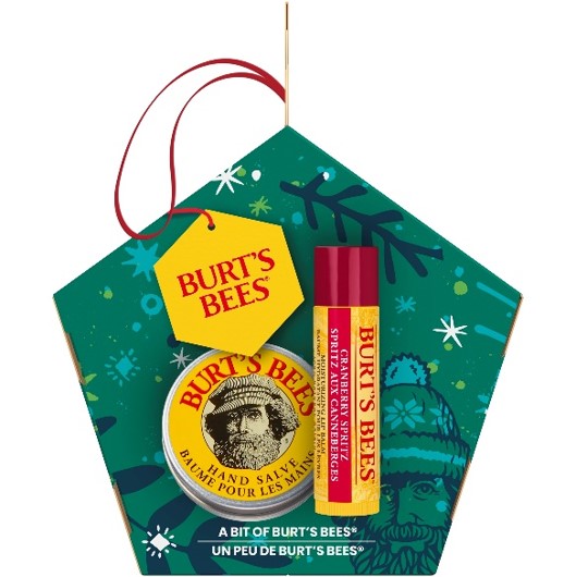 A Bit Of Burt's Bees Cranberry Splitz Lip Balm with Hand Salve Christmas Gift Set