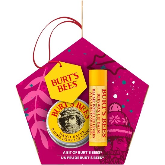 A Bit Of Burts' Bees Beeswax Lip Balm with Hand Salve Christmas Gift Set