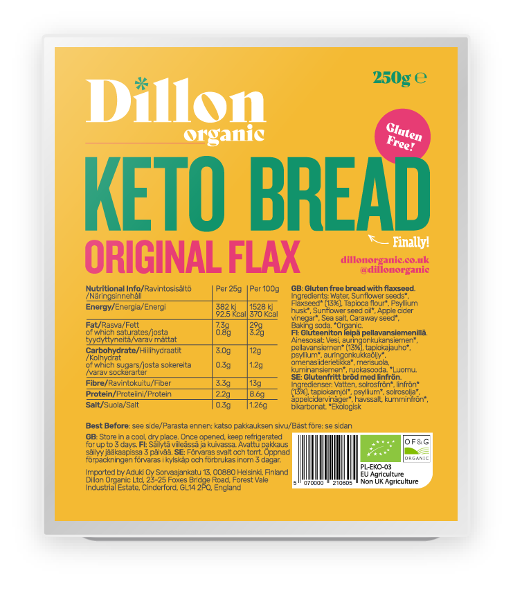 Keto Bread Original Flax 250g