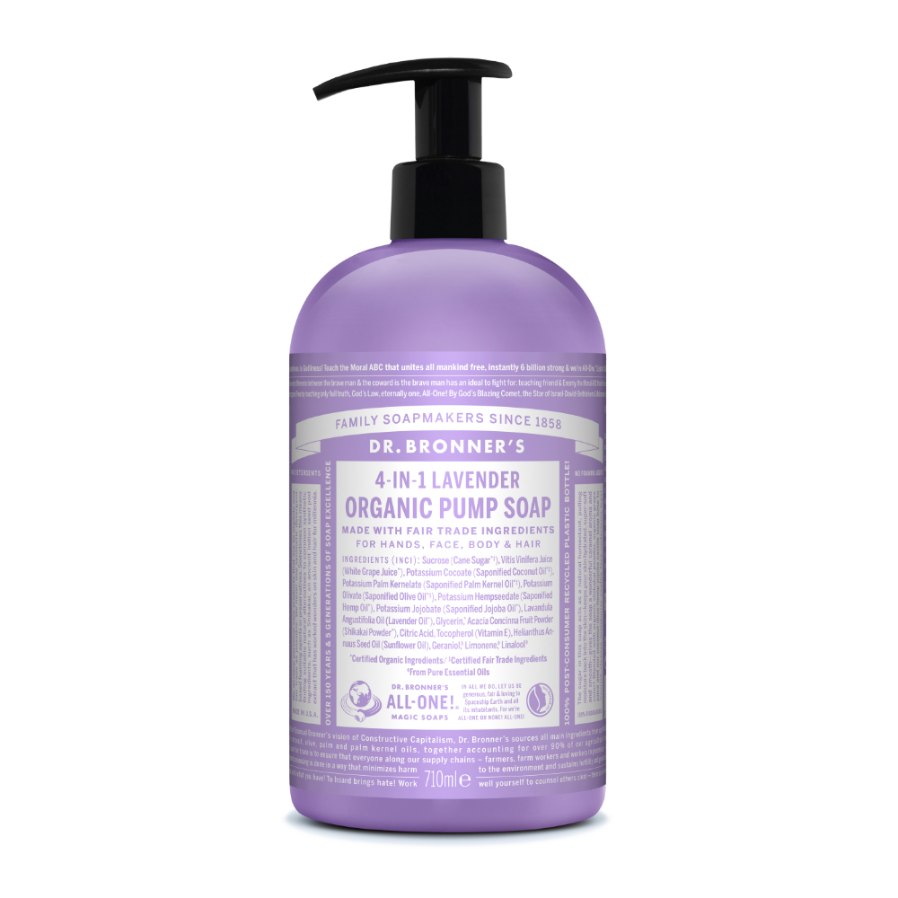 4-in-1 Lavender Organic Pump Soap 710ml