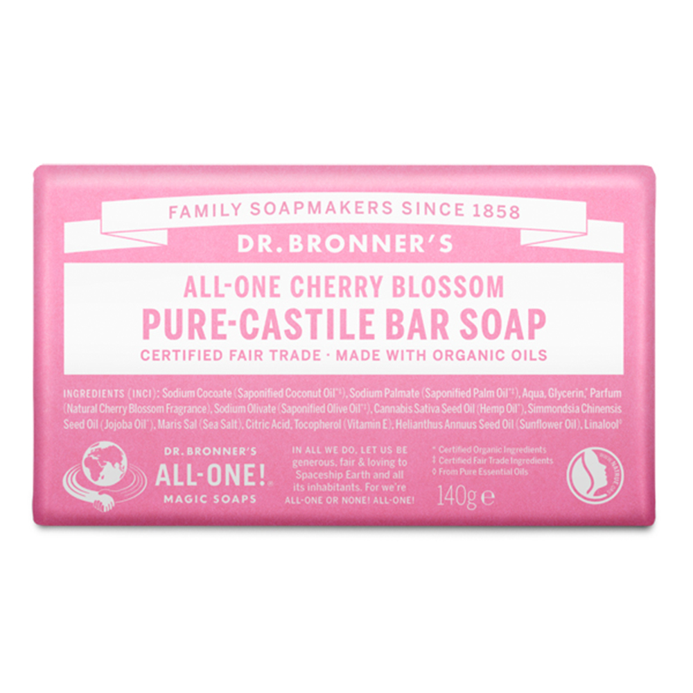 All-One Cherry Blossom Pure-Castile Bar Soap 140g