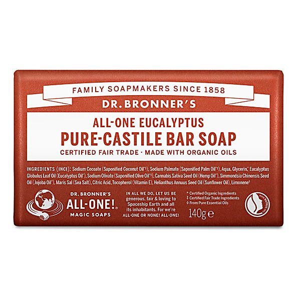 All-One Eucalyptus Pure-Castile Bar Soap 140g