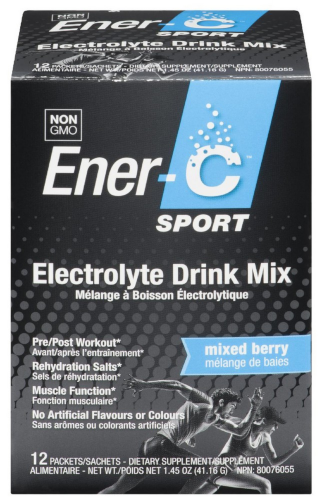 Ener-C Sport Electrolyte Drink Mix Mixed Berry 12 Sachets