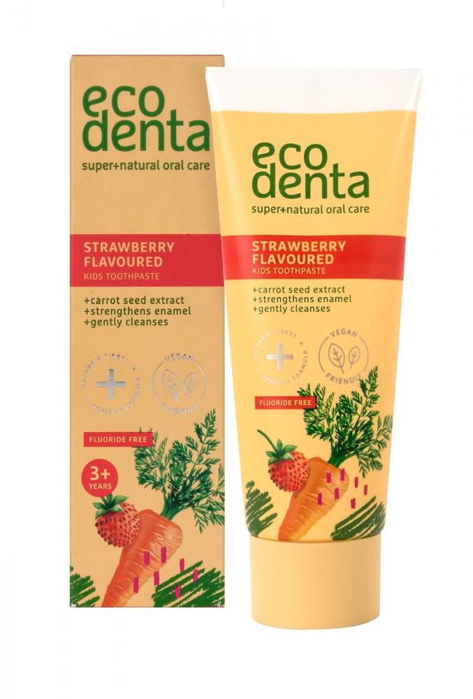 Strawberry Flavoured Kids Toothpaste Fluoride Free 75ml