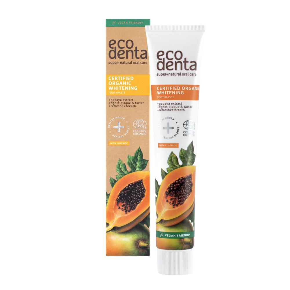 Certified Organic Whitening Toothpaste Papaya Extract 75ml