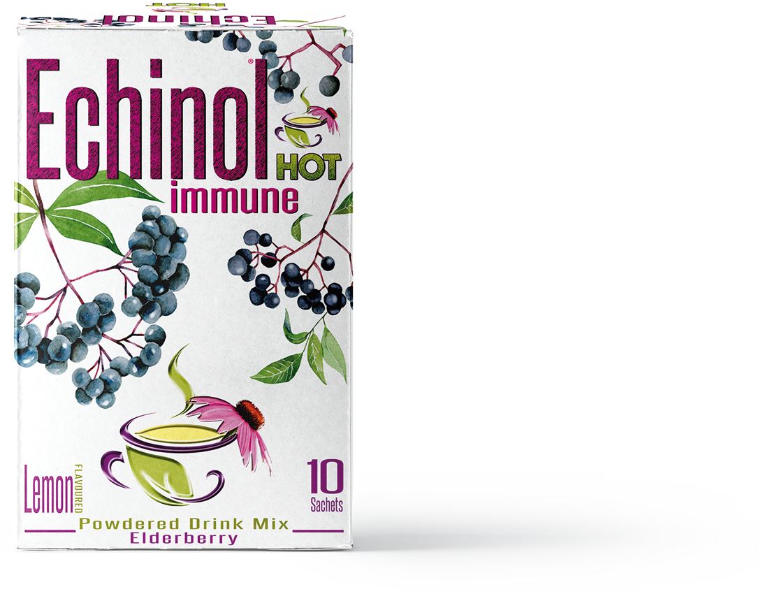 Hot Immune Powdered Drink Mix Lemon Flavoured with Elderberry 10 Sachets