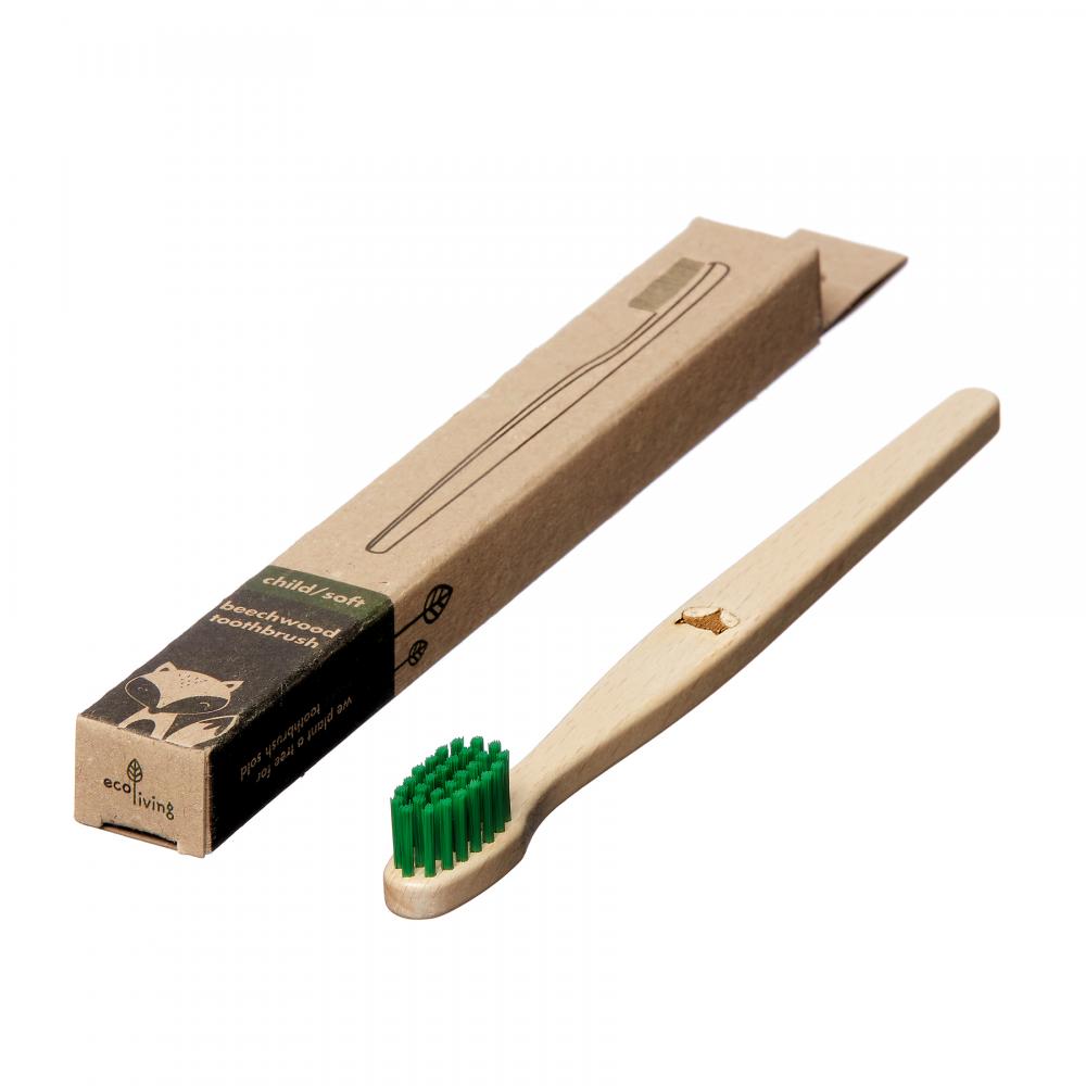 100% Plant Based Toothbrush Child Soft Green (Fox)