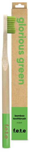 Bamboo Toothbrush Firm Bristles - Glorious Green (single)