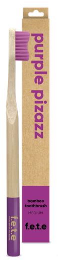 Bamboo Toothbrush Medium Bristles - Purple Pizazz (single)