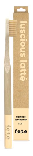 Bamboo Toothbrush Soft Bristles - Luscious Latte (single)