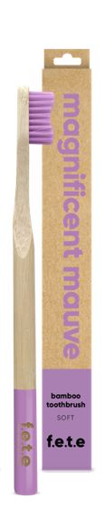 Bamboo Toothbrush Soft Bristles - Magnificent Mauve (single)