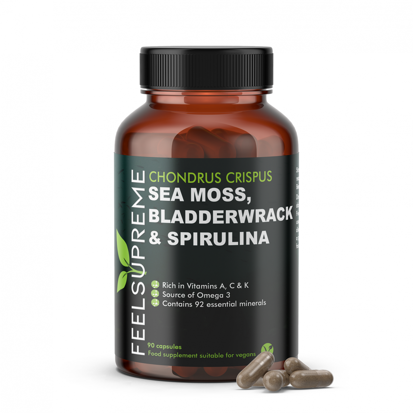 Sea Moss, Bladderwrack & Spirulina 90's