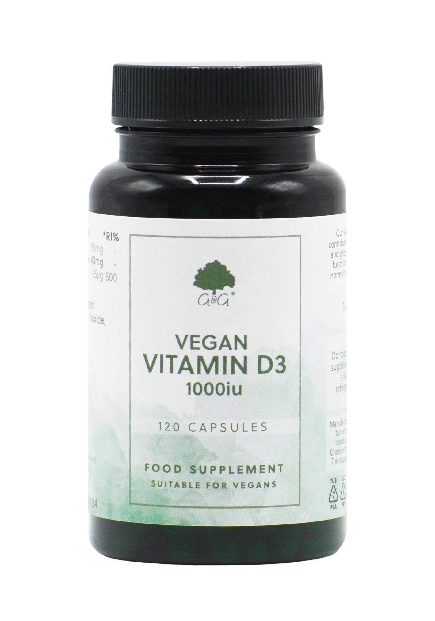 Vegan Vitamin D3 1000iu 120's