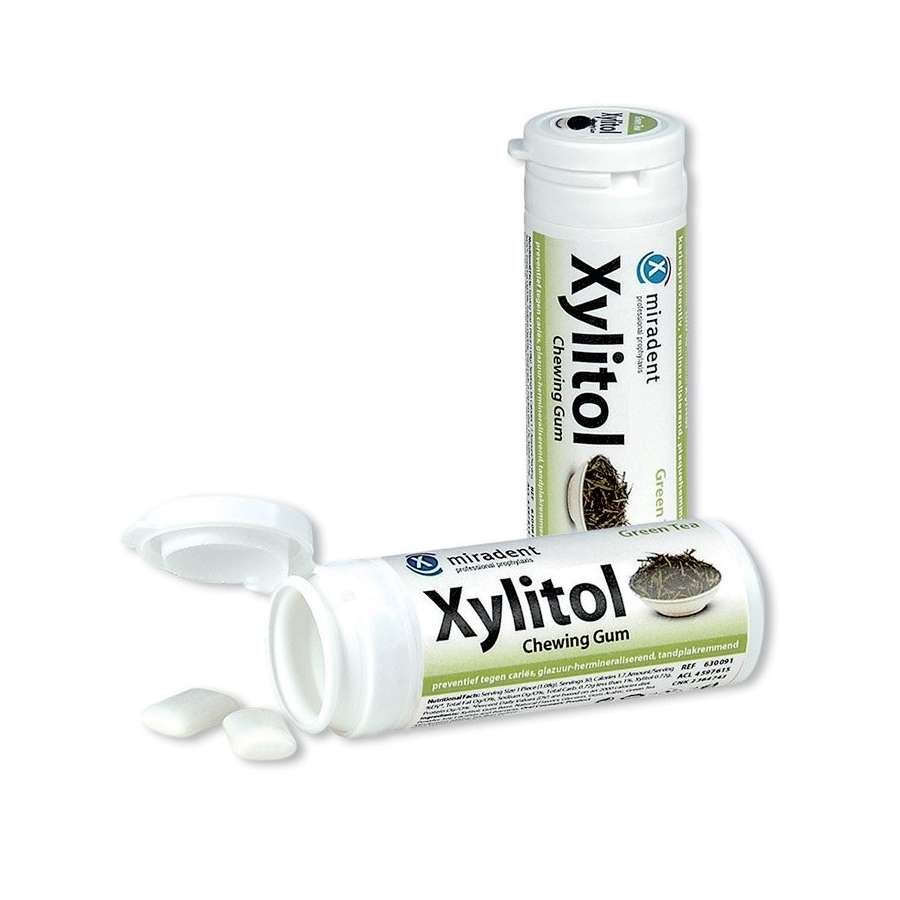 Miradent Xylitol Gum Green Tea 30's SINGLE