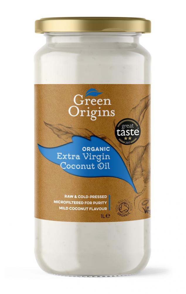 Organic Extra Virgin Coconut Oil 1ltr (Glass)