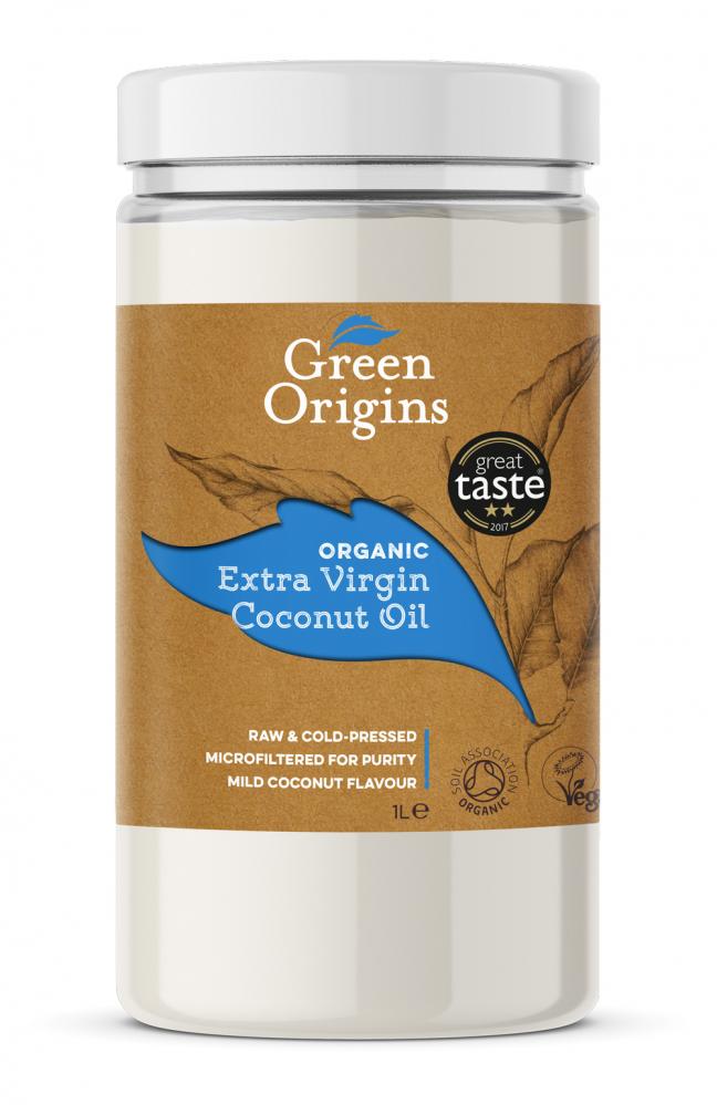 Organic Extra Virgin Coconut Oil 1ltr (Plastic)