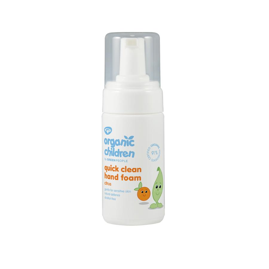 Organic Children Quick Clean Hand Foam Citrus 100ml