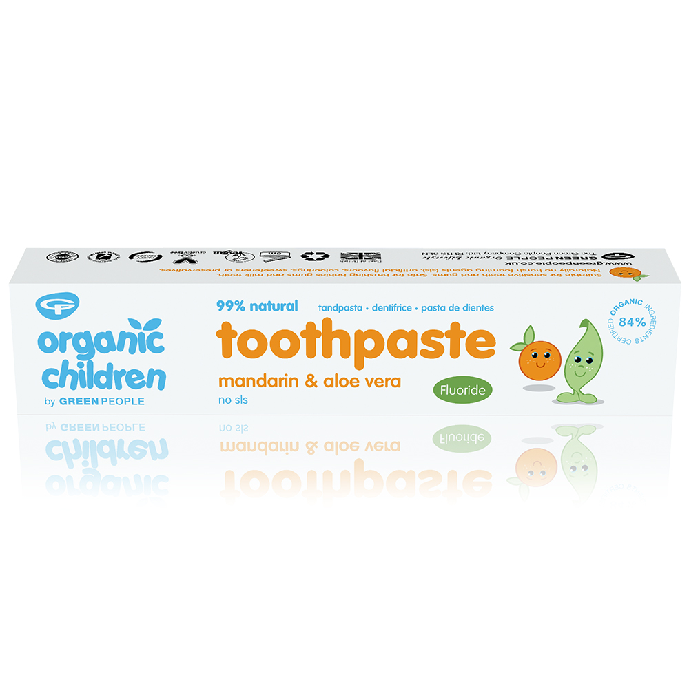 Organic Children Toothpaste Mandarin and Aloe Vera  with Fluoride 50ml