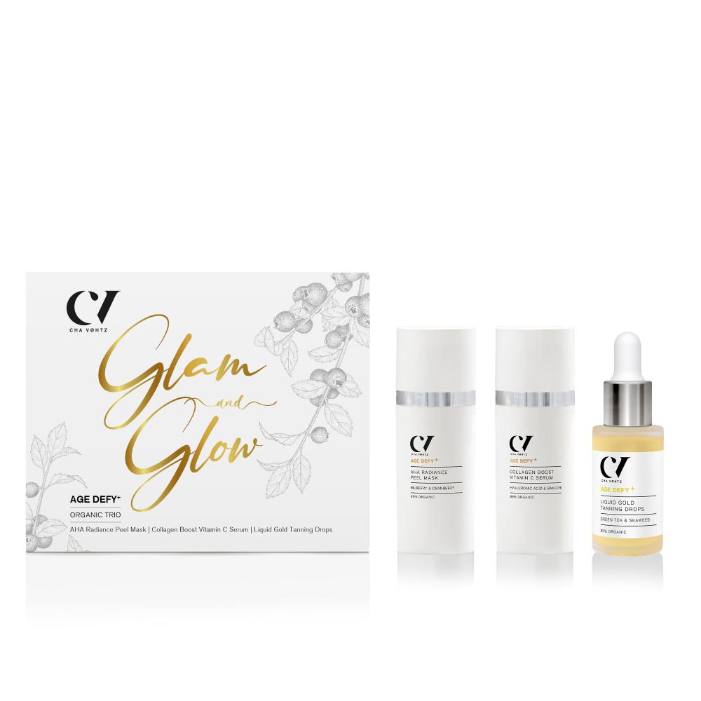 Glam and Glow Age Defy+ Organic Trio