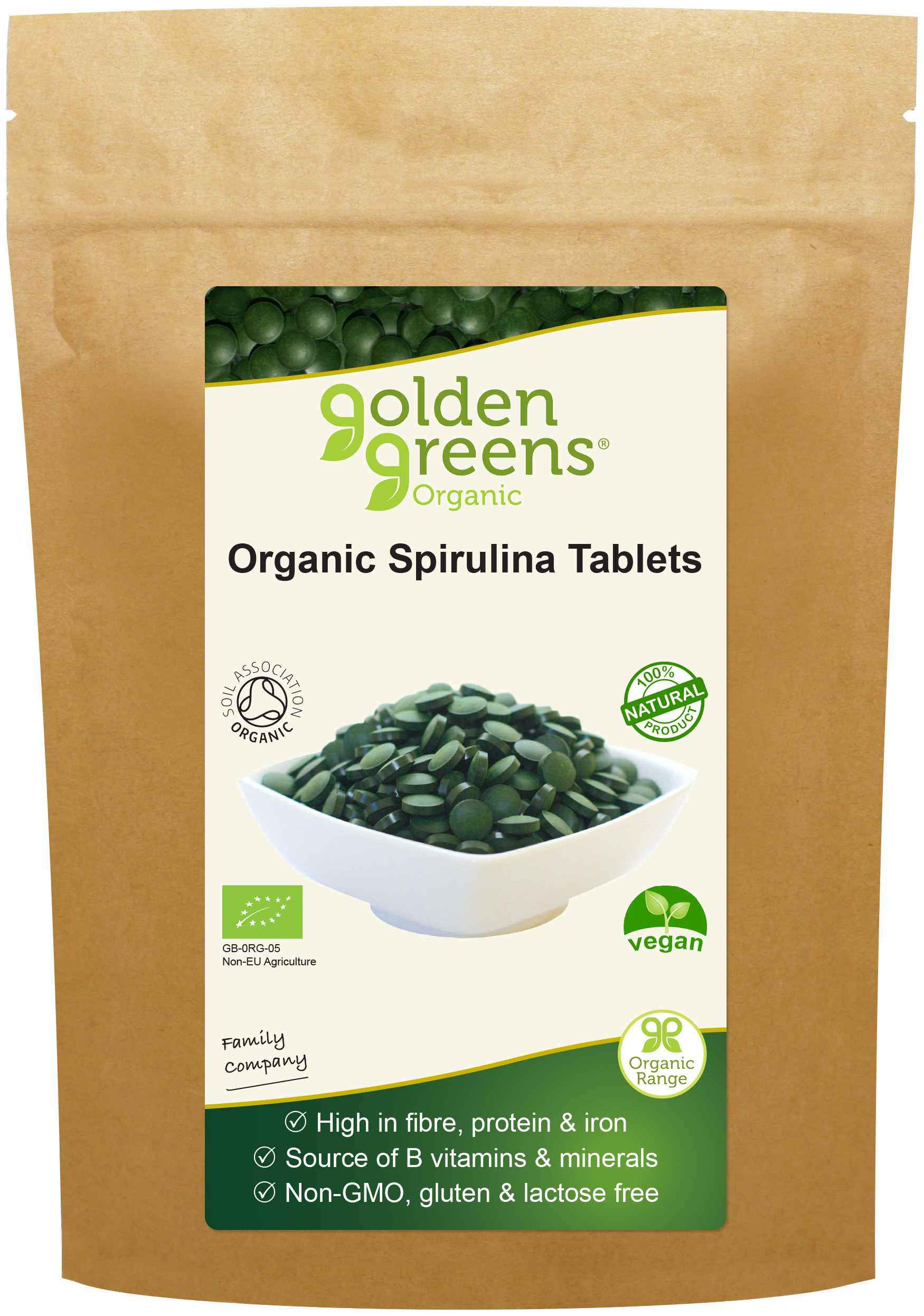 Organic Spirulina Tablets 120's