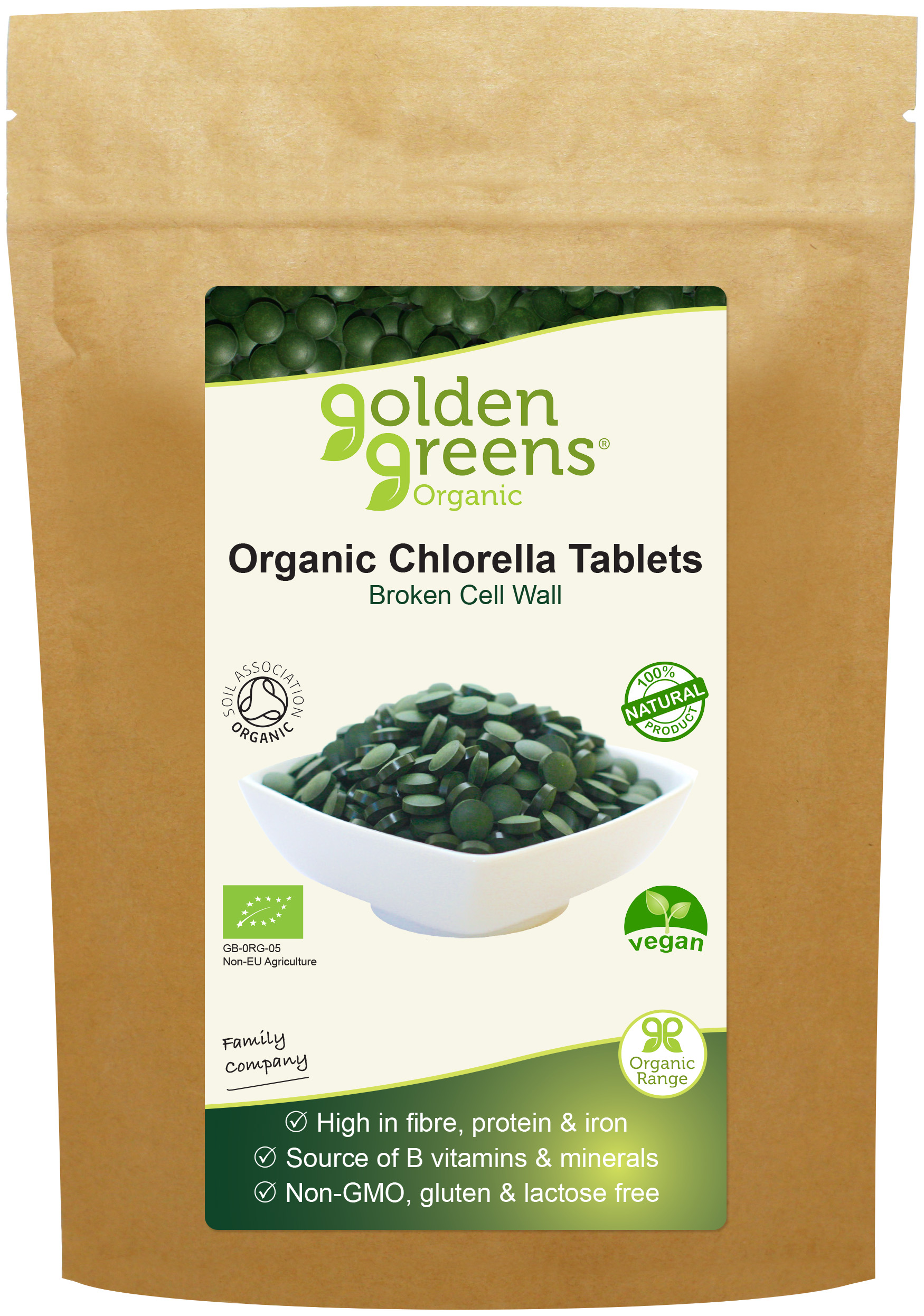 Organic Chlorella Tablets 450's