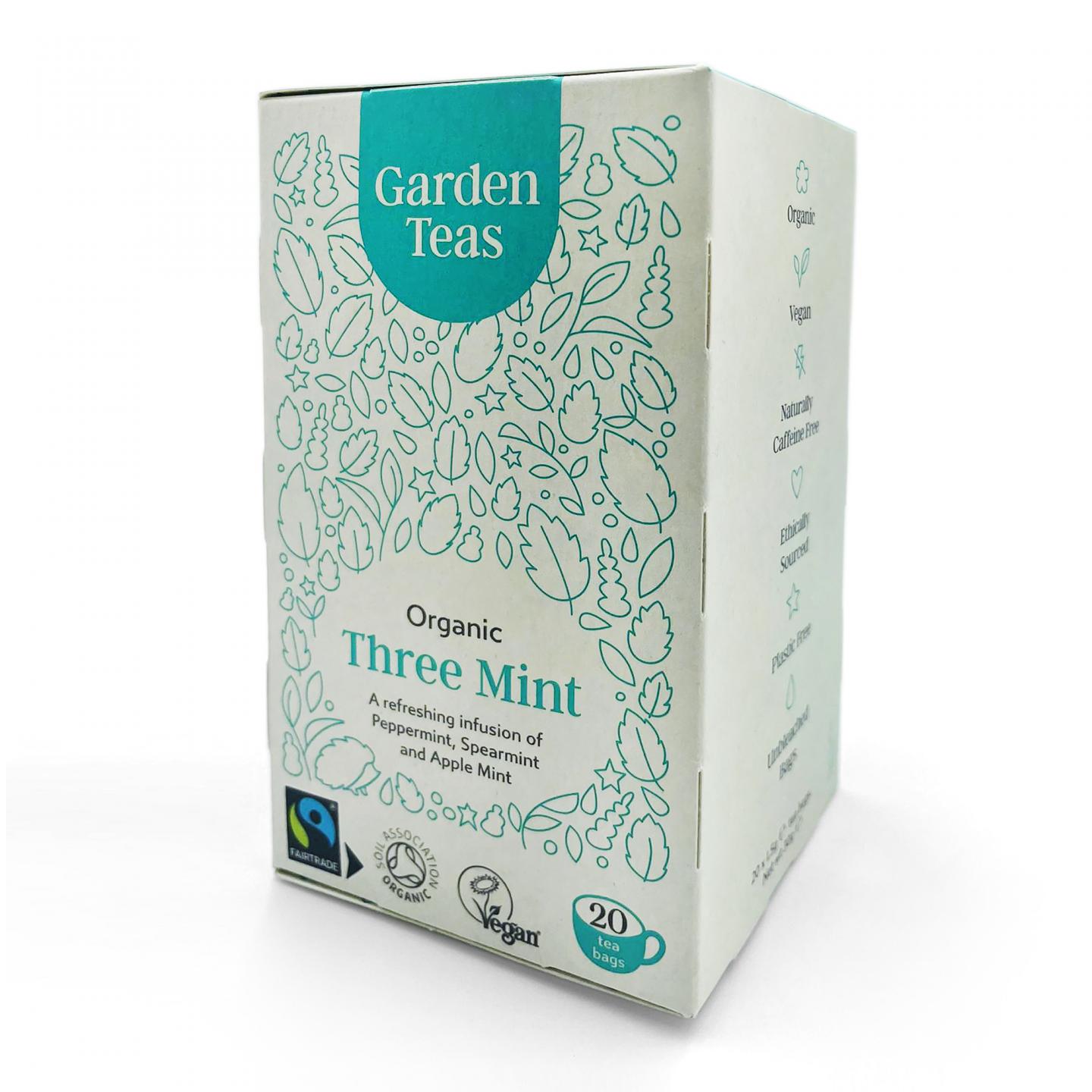Organic Fairtrade Three Mint Infusion 20 Teabags