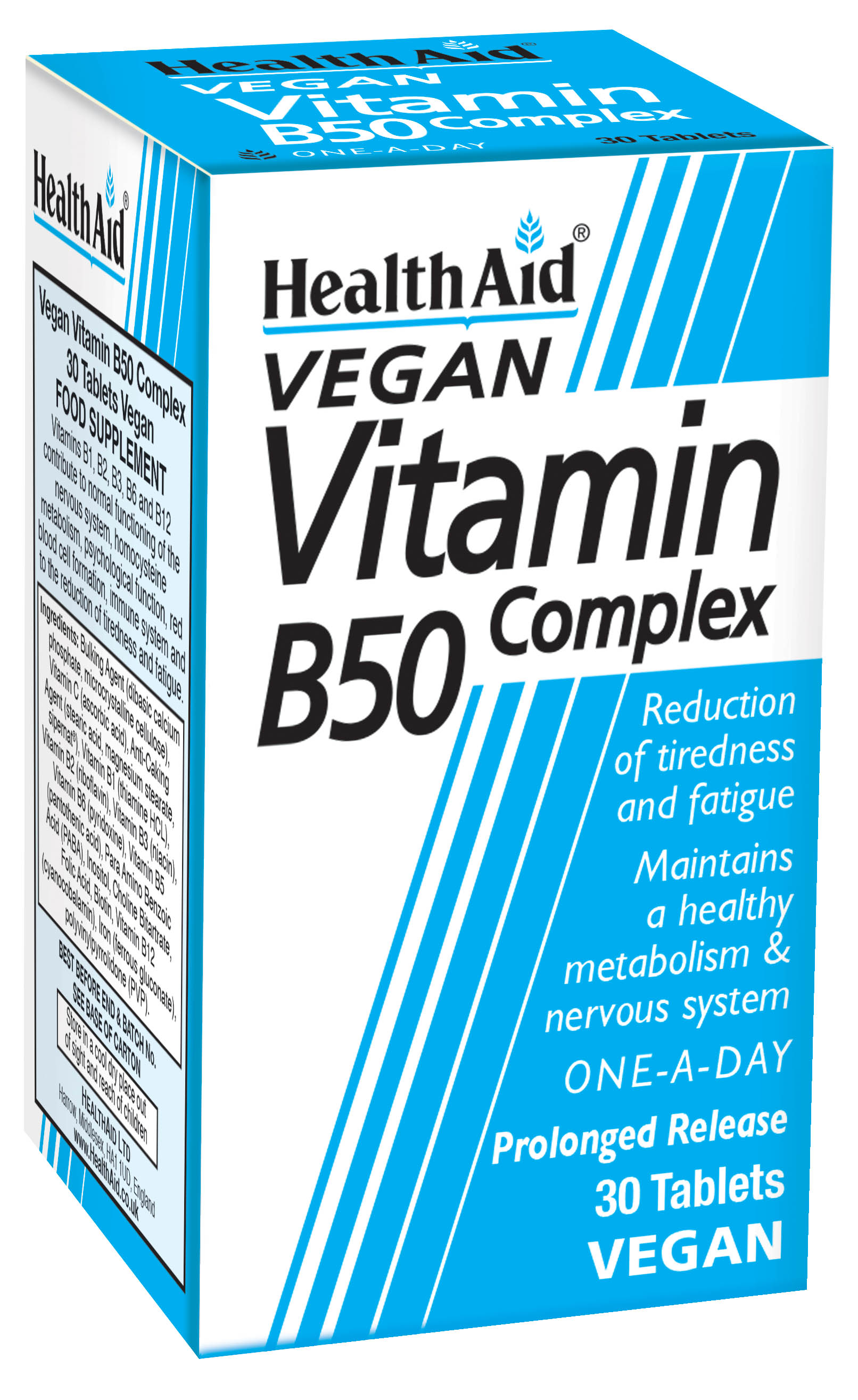 Vegan Vitamin B50 Complex 30's