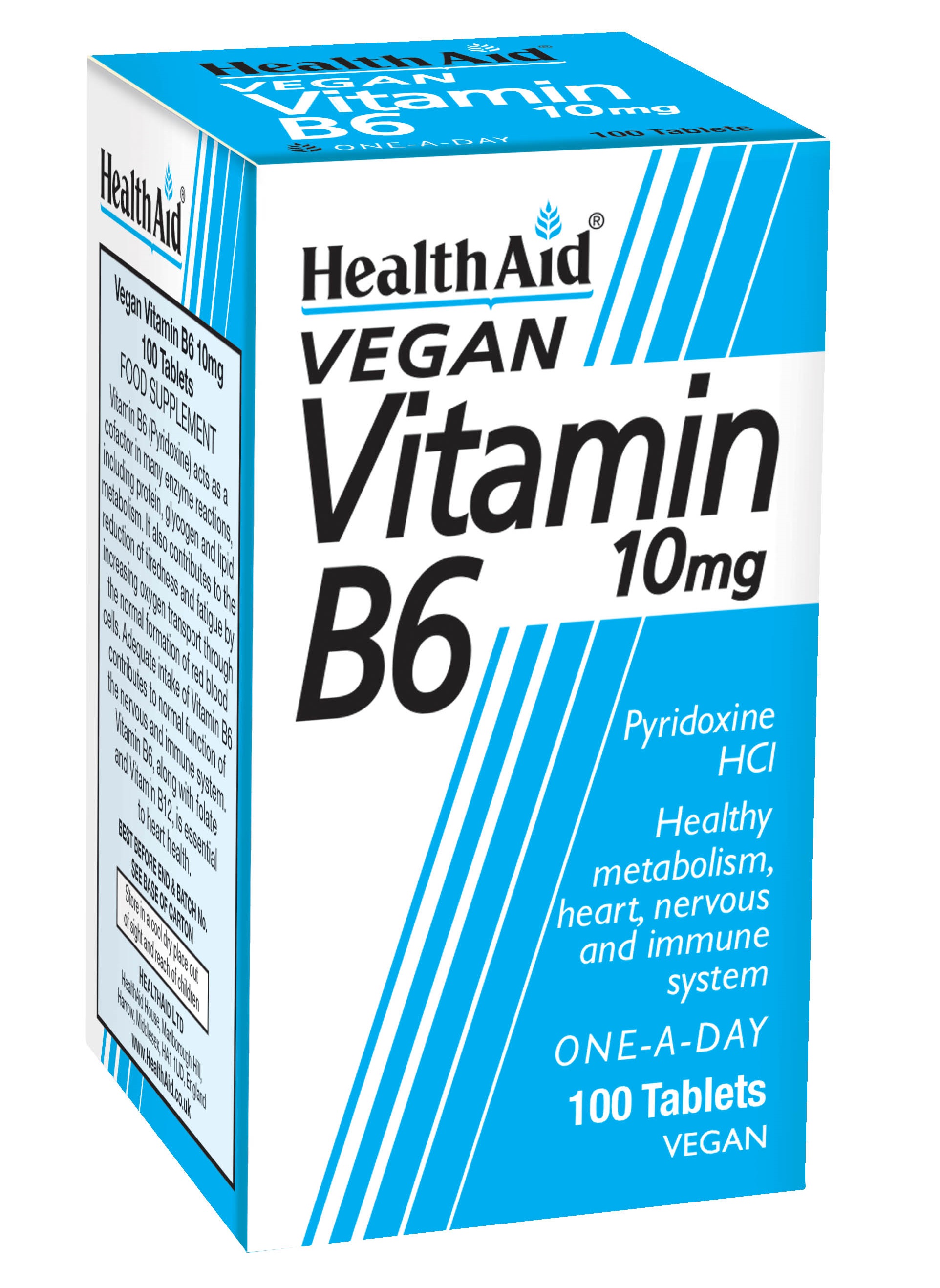 Vegan Vitamin B6 10mg 100's