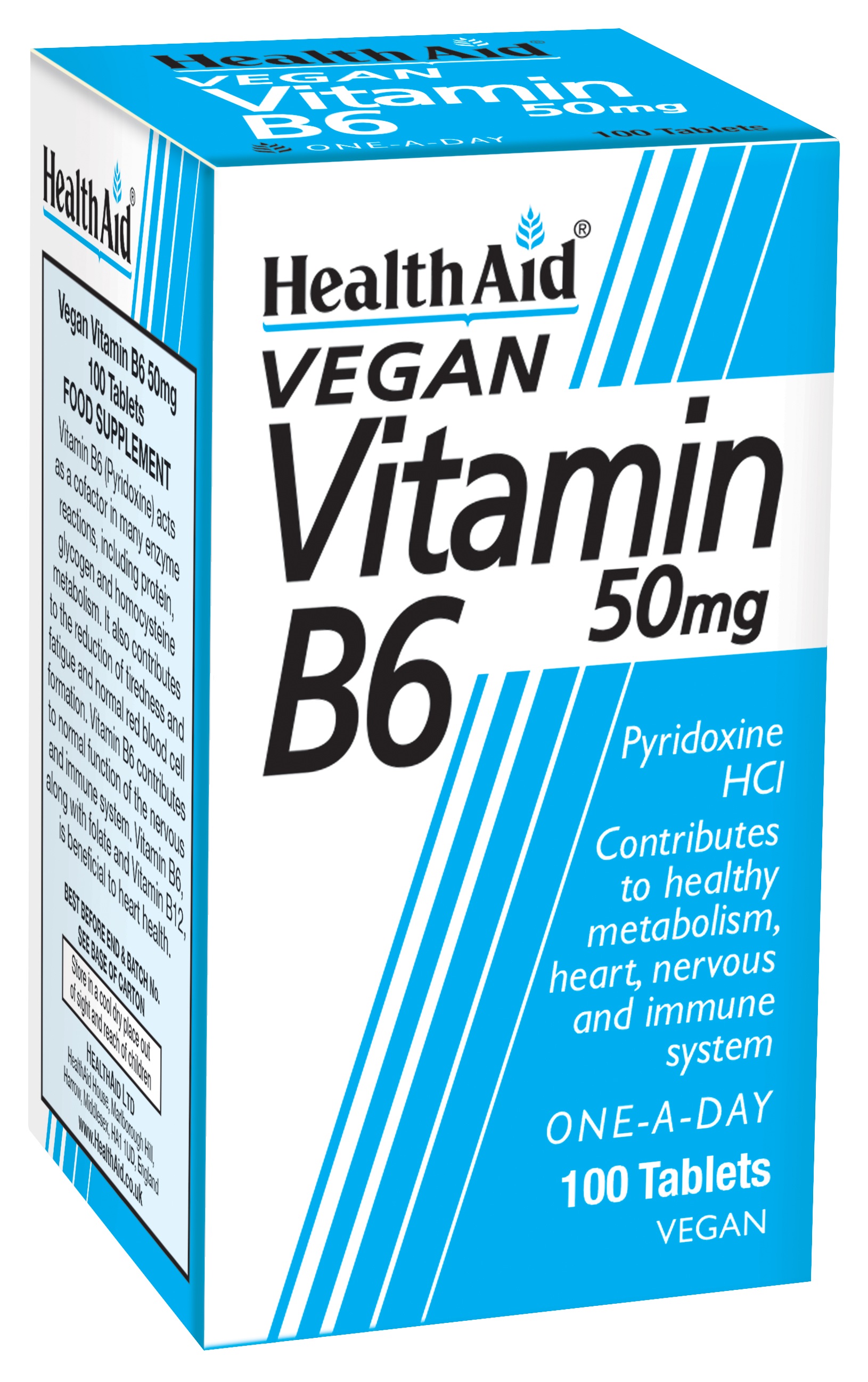 Vegan Vitamin B6 50mg 100's