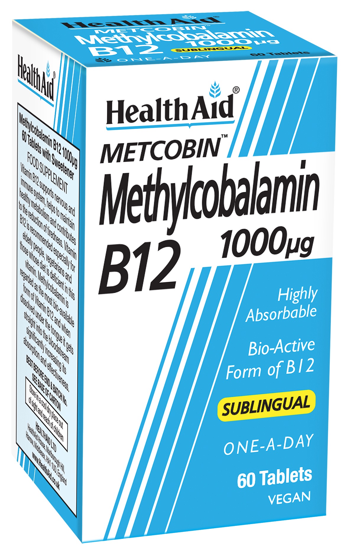 Metcobin Methylcobalamin B12 1000mcg 60's